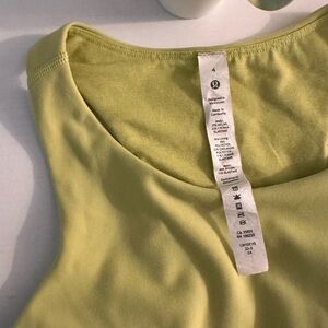 lululemon athletica Lime Crop Top